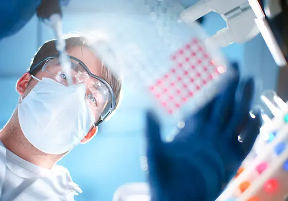 Scientist Pipetting 580X405